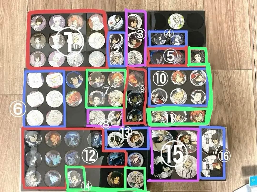 文豪ストレイドッグス 缶バッジ まとめ