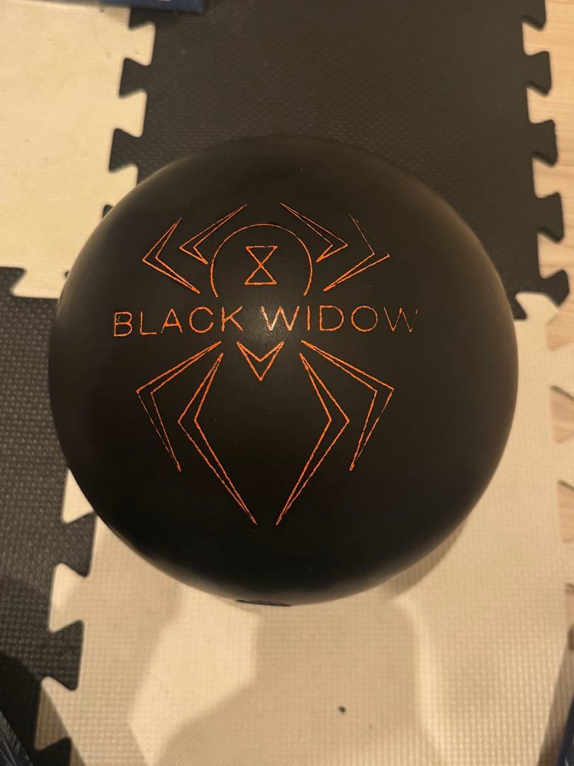 ‼️激レア‼️ 美品‼️ ボウリング ボール ブラックウィドー ブラックウレタン
