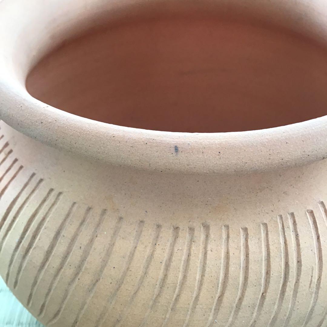 茶道具　ハンネラ建水　八幡窯　堀野証嗣作　栞　共箱　S153KS