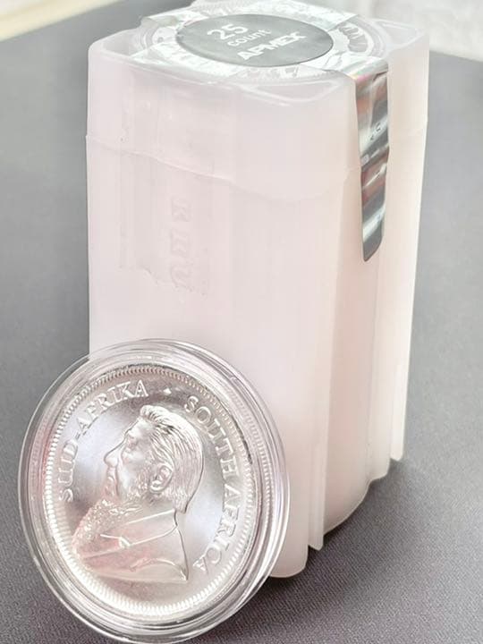 銀貨　　シルバー　純銀　1オンス　クルーガーランド2021年　25枚　新品
